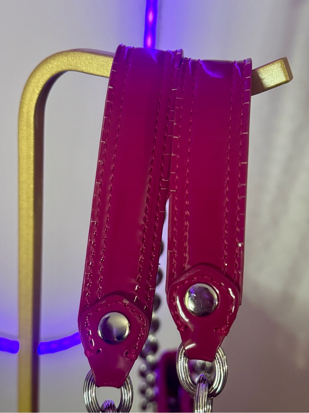 Coach Poppy Pink Liquid Gloss Shoulder Bag - Picture 16 of 16